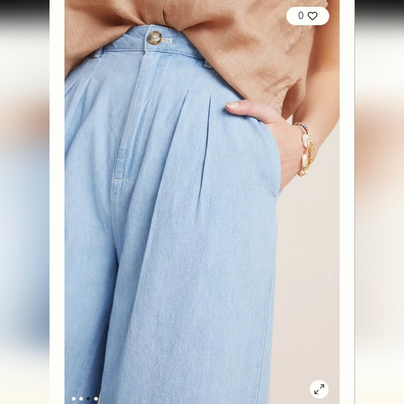 Mina Chambray Culottes Pilcro - Picture 3 of 10